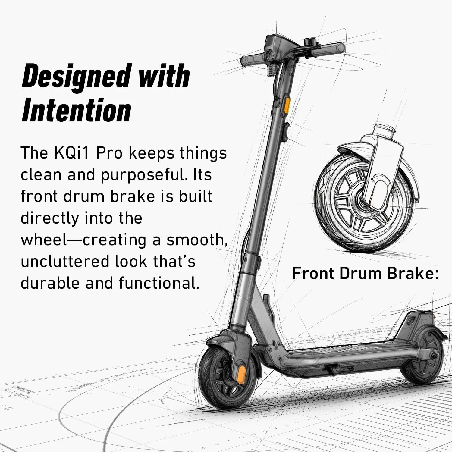 картинка Самокат NIU K1PRO, черный от магазина Одежда+