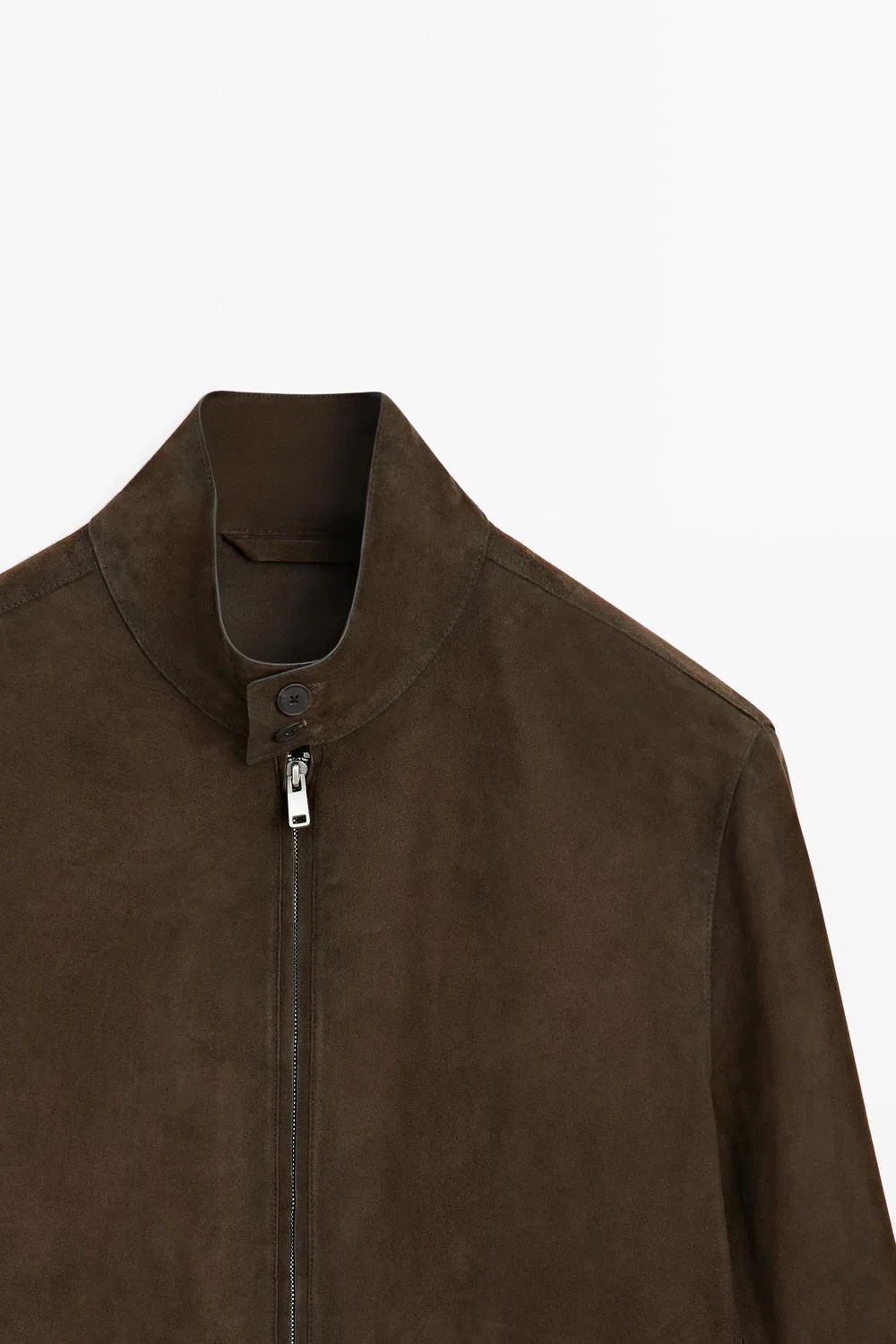 картинка Куртка Massimo Dutti Suede Leather, шоколадный от магазина Одежда+