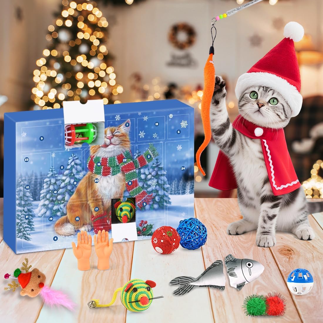 картинка Адвент-календарь 2025 Christmas Cats Toys от магазина Одежда+