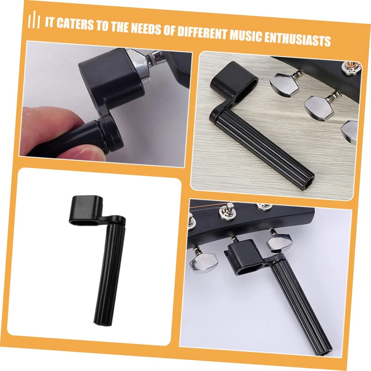 картинка Колковертка для гитары, 10 шт, GOOHOCHY, Black от магазина Одежда+