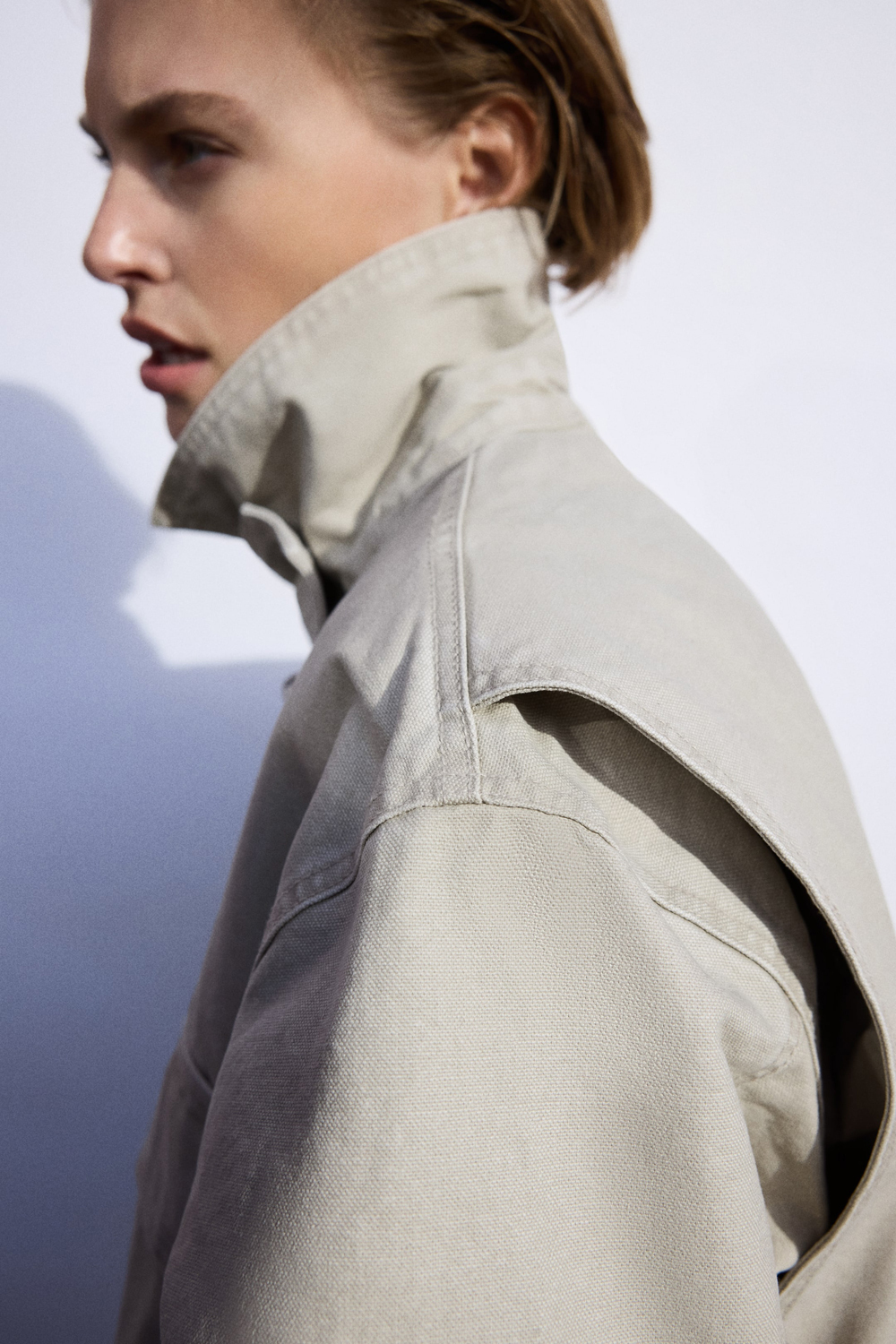 картинка Куртка H&M Padded Canvas, бежевый от магазина Одежда+