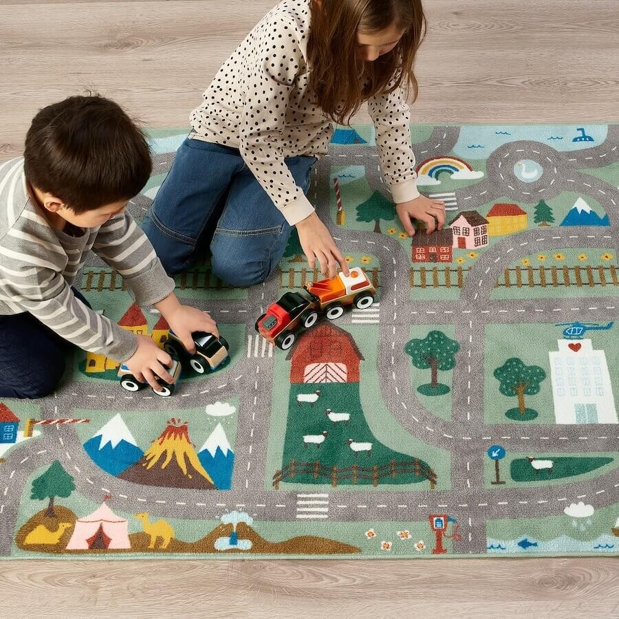 картинка Ковер Ikea Vallaby, 100х133 см, зеленый от магазина Одежда+