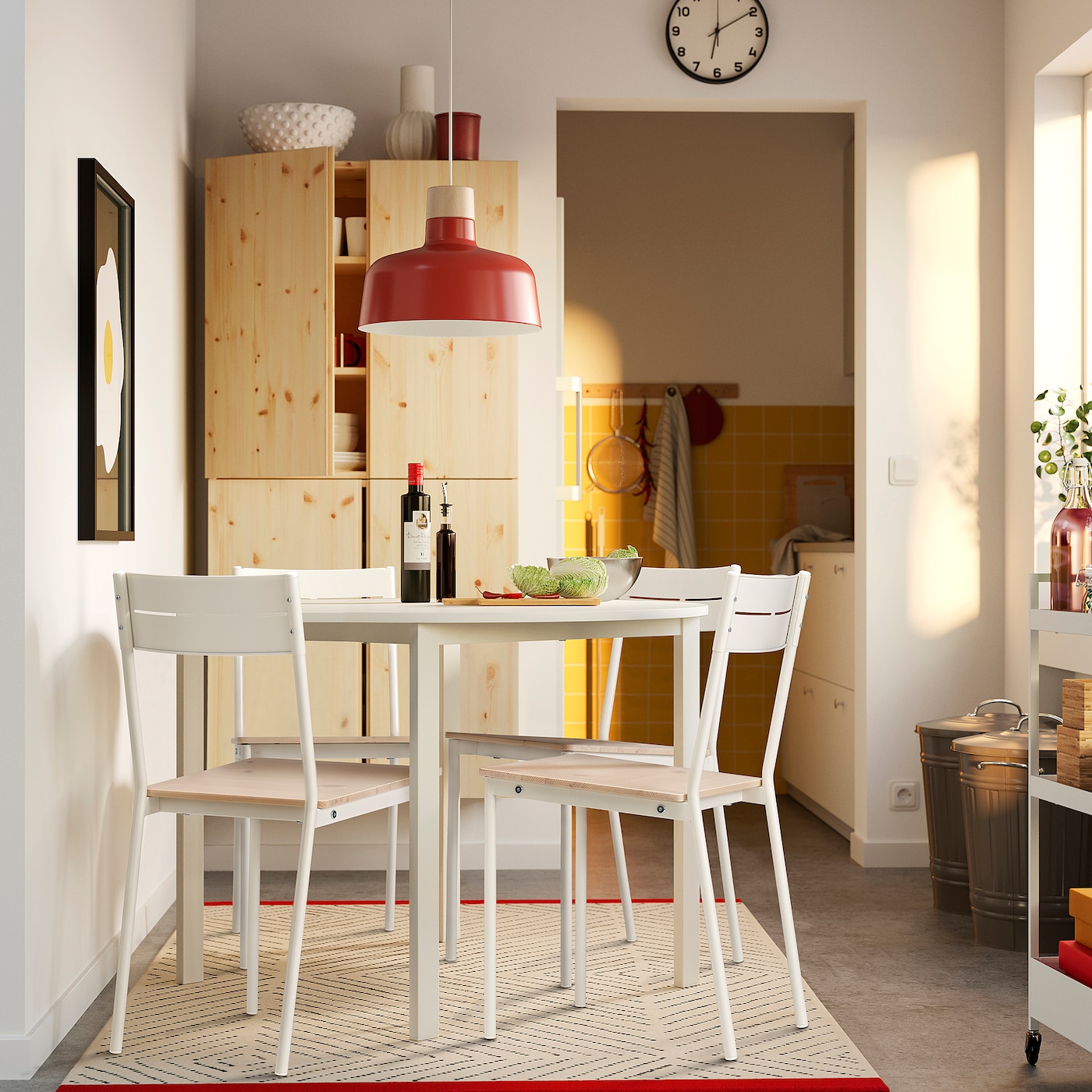 картинка Стул Ikea Buslätt, белый / сосна от магазина Одежда+