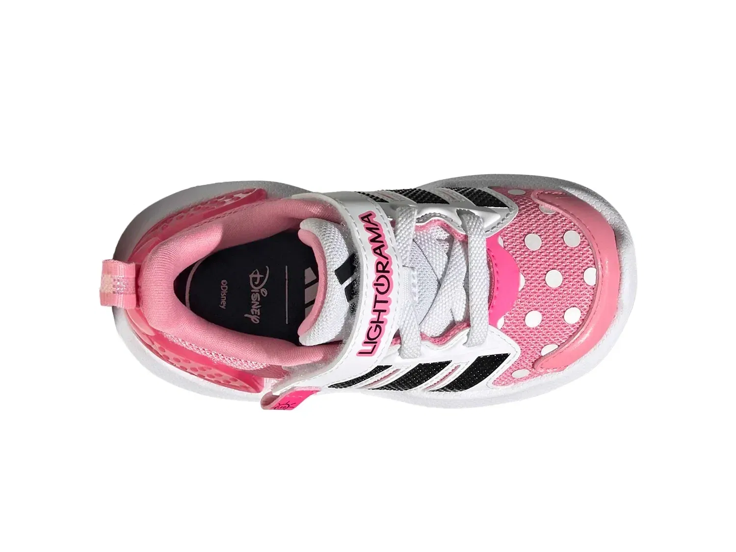 картинка Кроссовки Minnie Mouse Lightorama, adidas, белый/розовый от магазина Одежда+