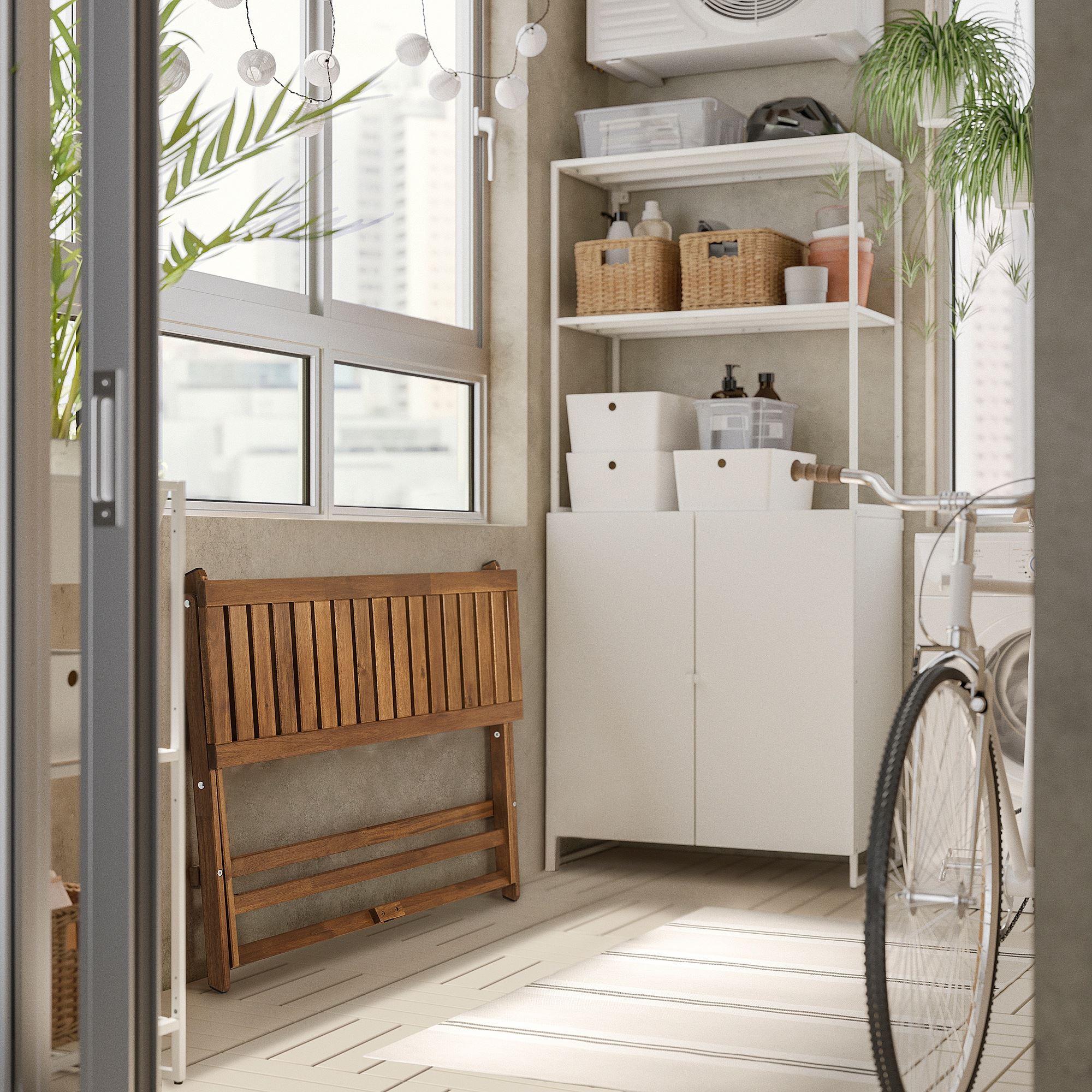 картинка Складной стол IKEA NAMMARÖ, 108x37, светло-коричневый от магазина Одежда+