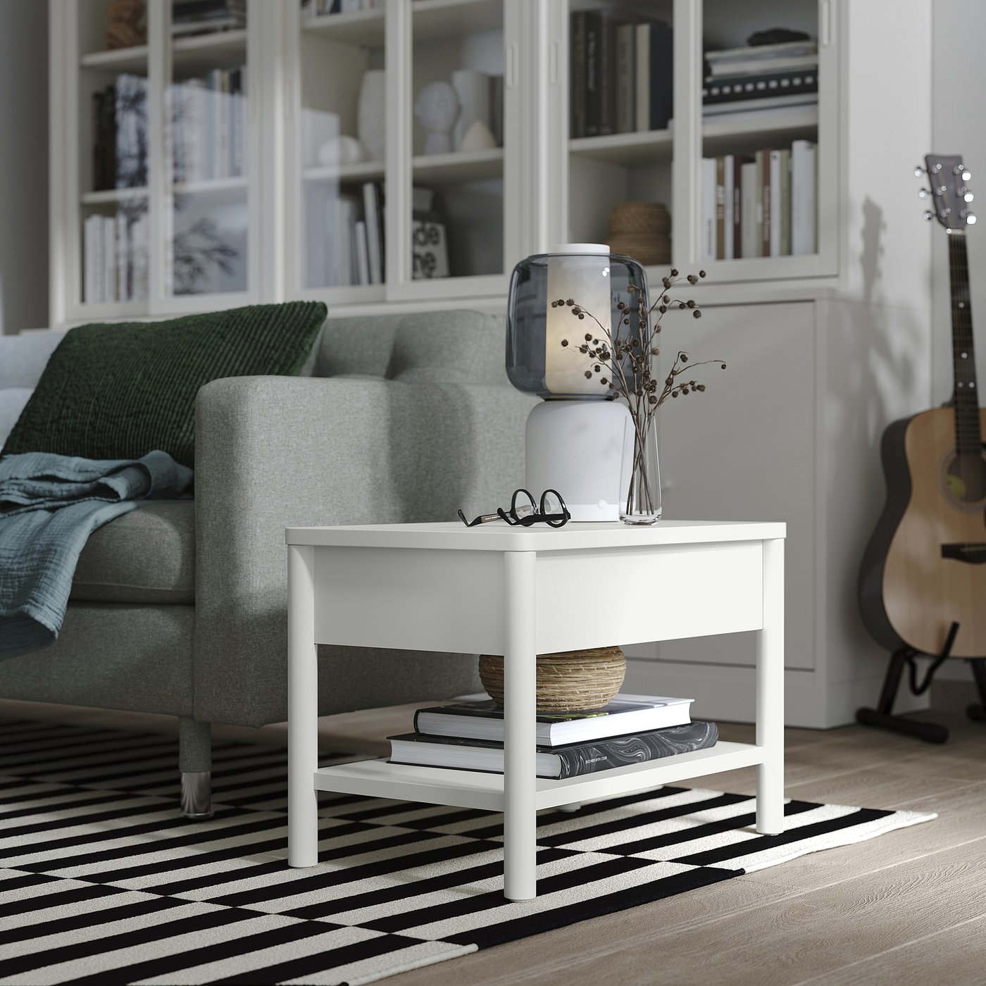 картинка Кофейный столик, кремовый, 64x40 см IKEA Tonstad от магазина Одежда+
