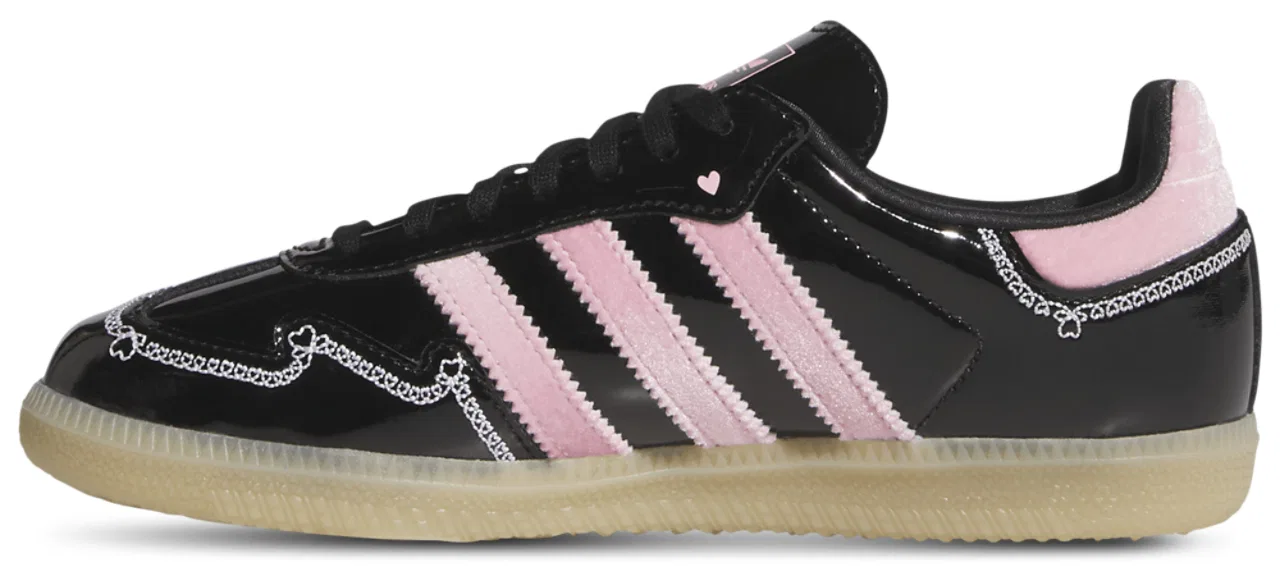 картинка Кроссовки для девочек Samba OG Adidas, цвет Black/Pink/White от магазина Одежда+