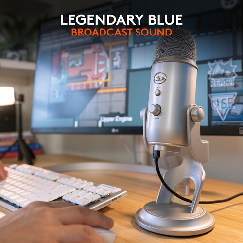 картинка Blue USB-микрофон Yeti (серебристый) от магазина Одежда+