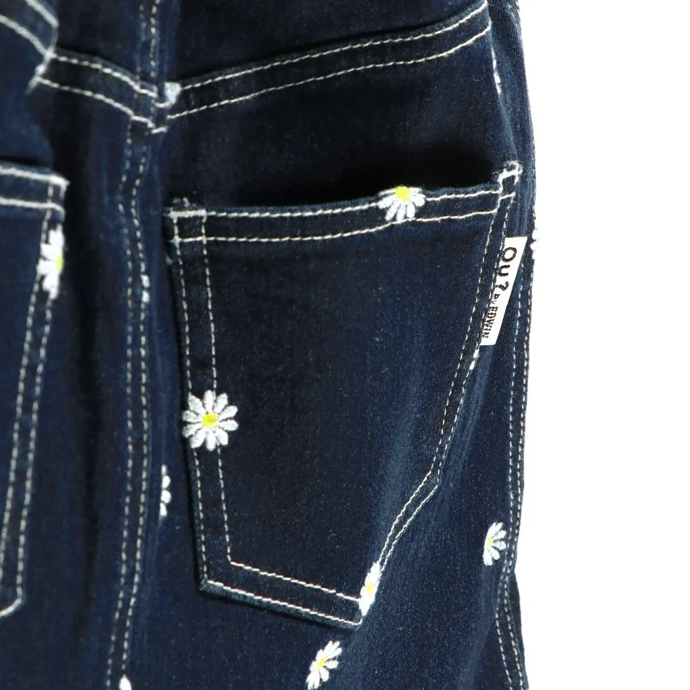 картинка Джинсовая юбка с цветочной вышивкой Branshes, Navy blue от магазина Одежда+