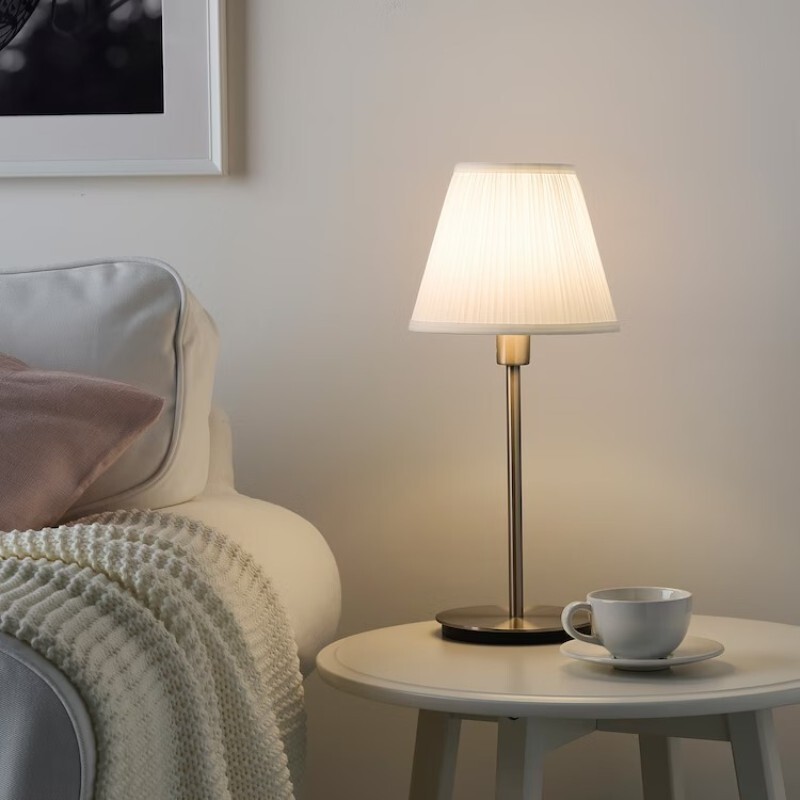 картинка Основание настольной лампы, 30 см, Ikea Skaftet, никелированный от магазина Одежда+