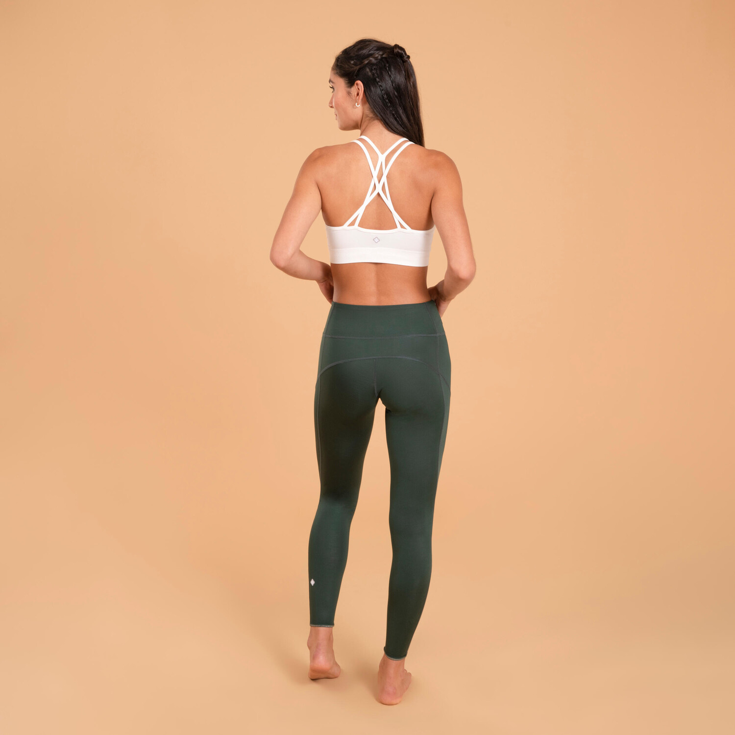 картинка Спортивный бюстгальтер Dynamic Yoga - Белый Kimjaly от магазина Одежда+