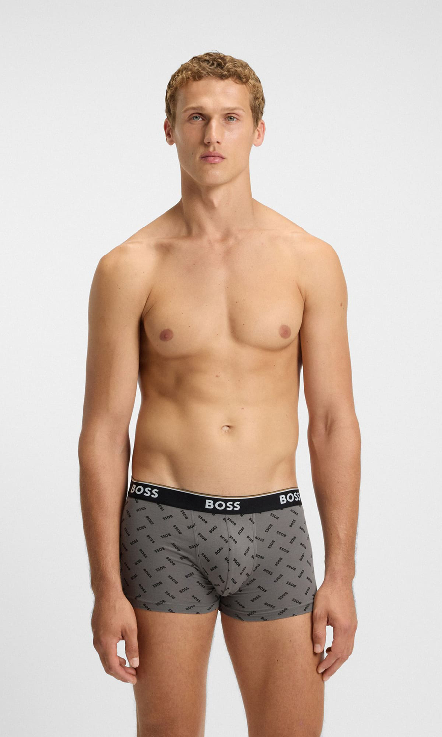 картинка Комплект боксеров BOSS Menswear, 3 предмета, серый — SS26 от магазина Одежда+