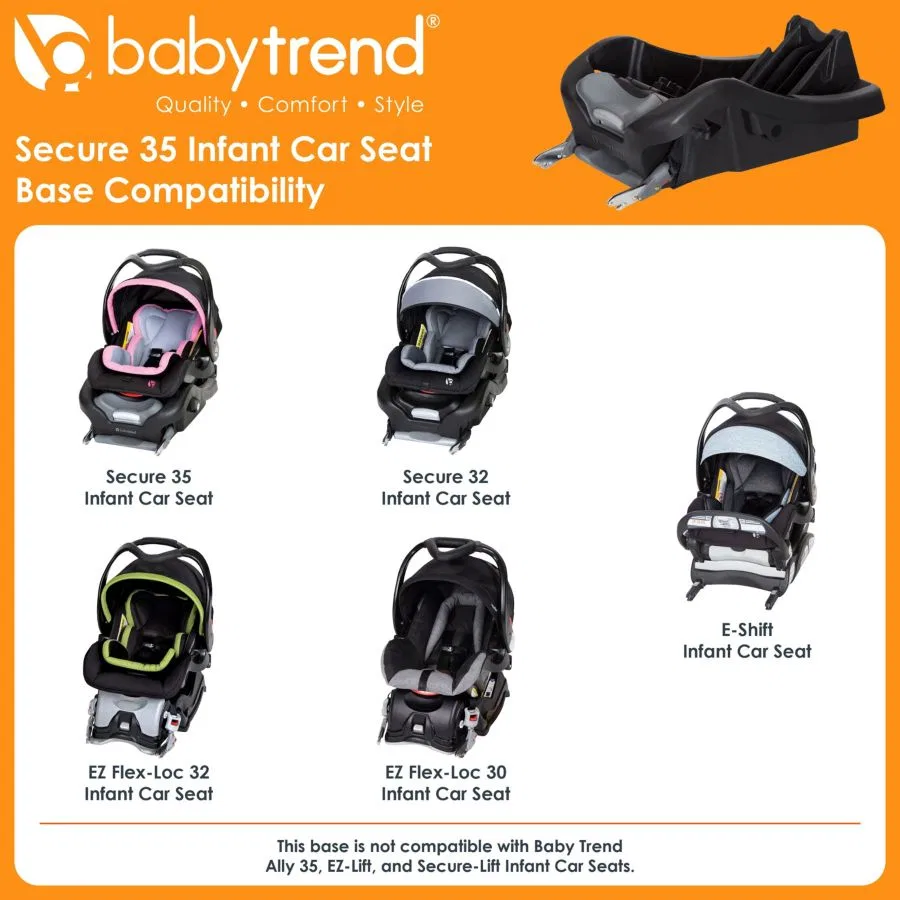 картинка База для детского автокресла Secure 35 - черная Baby Trend от магазина Одежда+