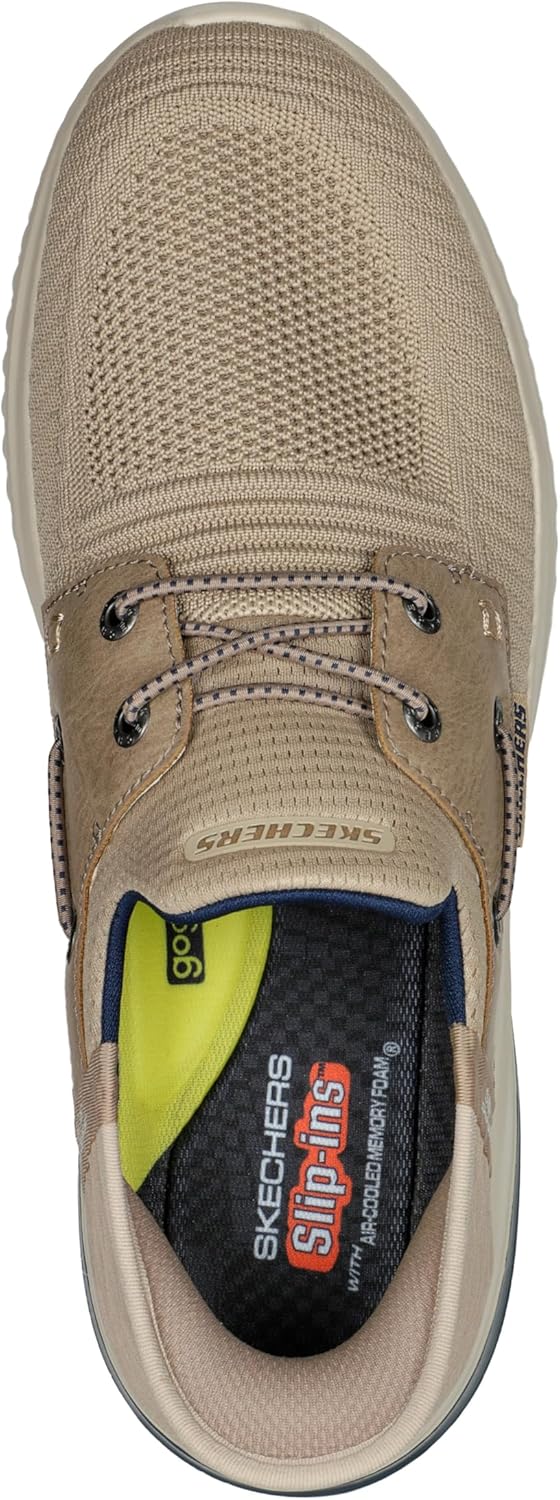 картинка Мужские лоферы Skechers Delson 3.0 - Roth Slip-ins, Taupe от магазина Одежда+