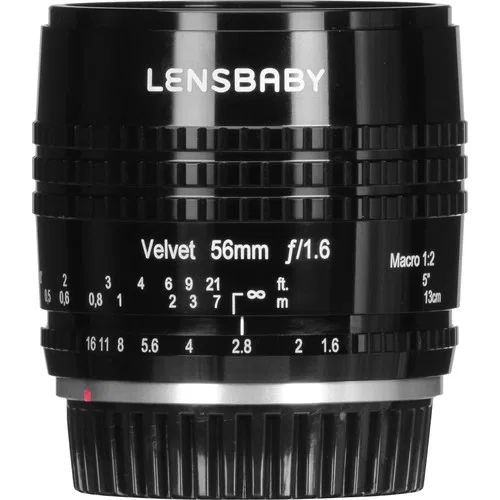 картинка Объектив Lensbaby Velvet 56mm f/1.6 (Canon EF, черный) от магазина Одежда+