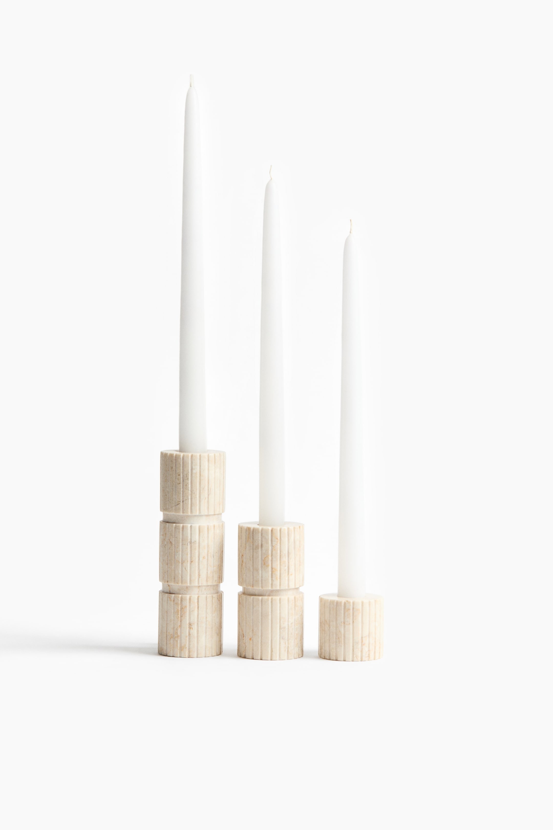 картинка Подсвечник H&M High Marble, бежевый от магазина Одежда+