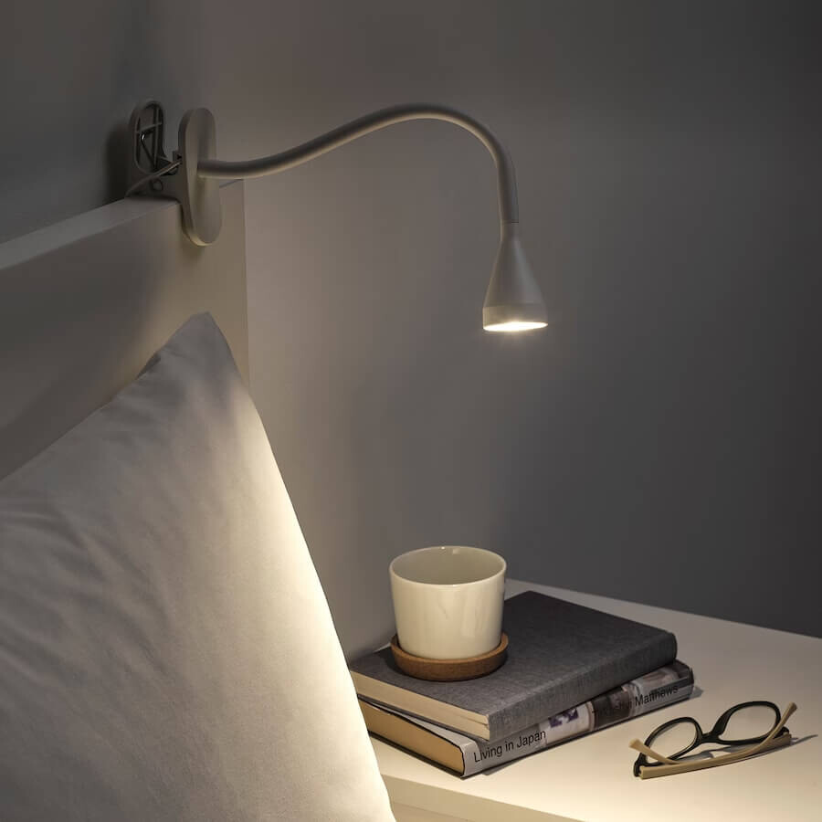 картинка Рабочая лампа Ikea Navlinge Led Tweezer Spotlight, белый от магазина Одежда+