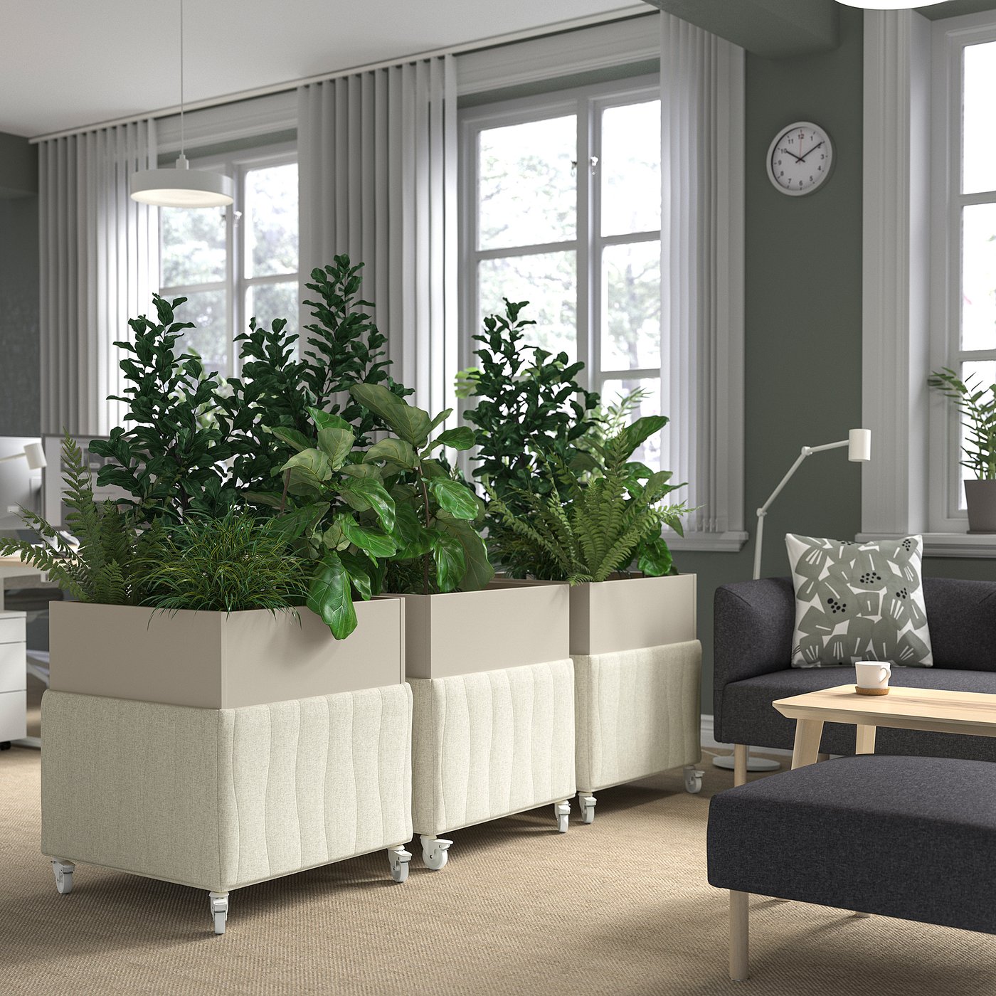 картинка Перегородка IKEA Mittzon, 70x70x75 см, бежевый от магазина Одежда+
