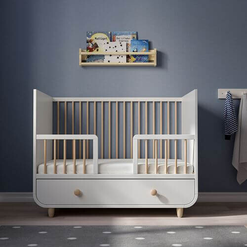 картинка Кроватка детская Ikea Myllra, 60x120 см, белый от магазина Одежда+