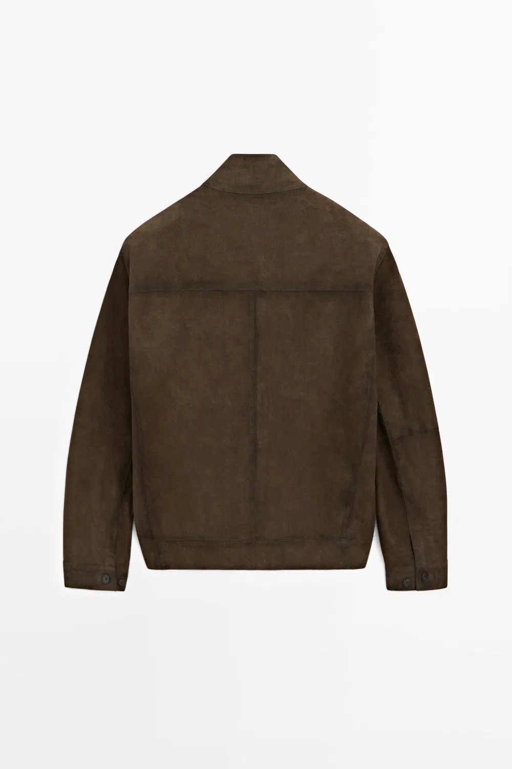 картинка Куртка Massimo Dutti Suede Leather, шоколадный от магазина Одежда+
