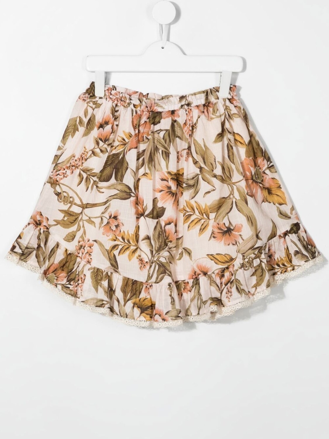 картинка ZIMMERMANN Kids юбка Anneke с цветочным принтом, нейтральный цвет от магазина Одежда+