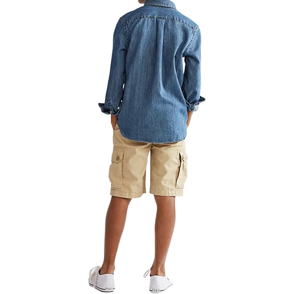 картинка Polo Ralph Lauren Однотонная рубашка весна осень Kids' Blue от магазина Одежда+