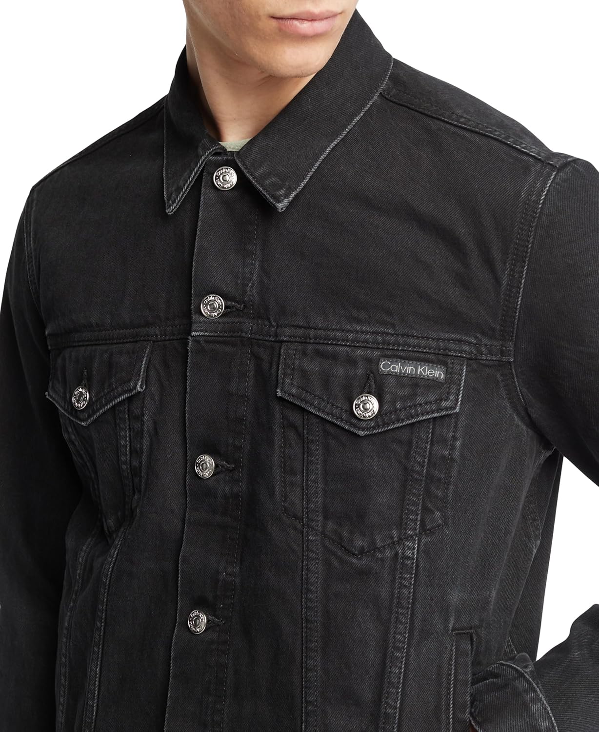картинка Мужская джинсовая куртка Calvin Klein, Black от магазина Одежда+