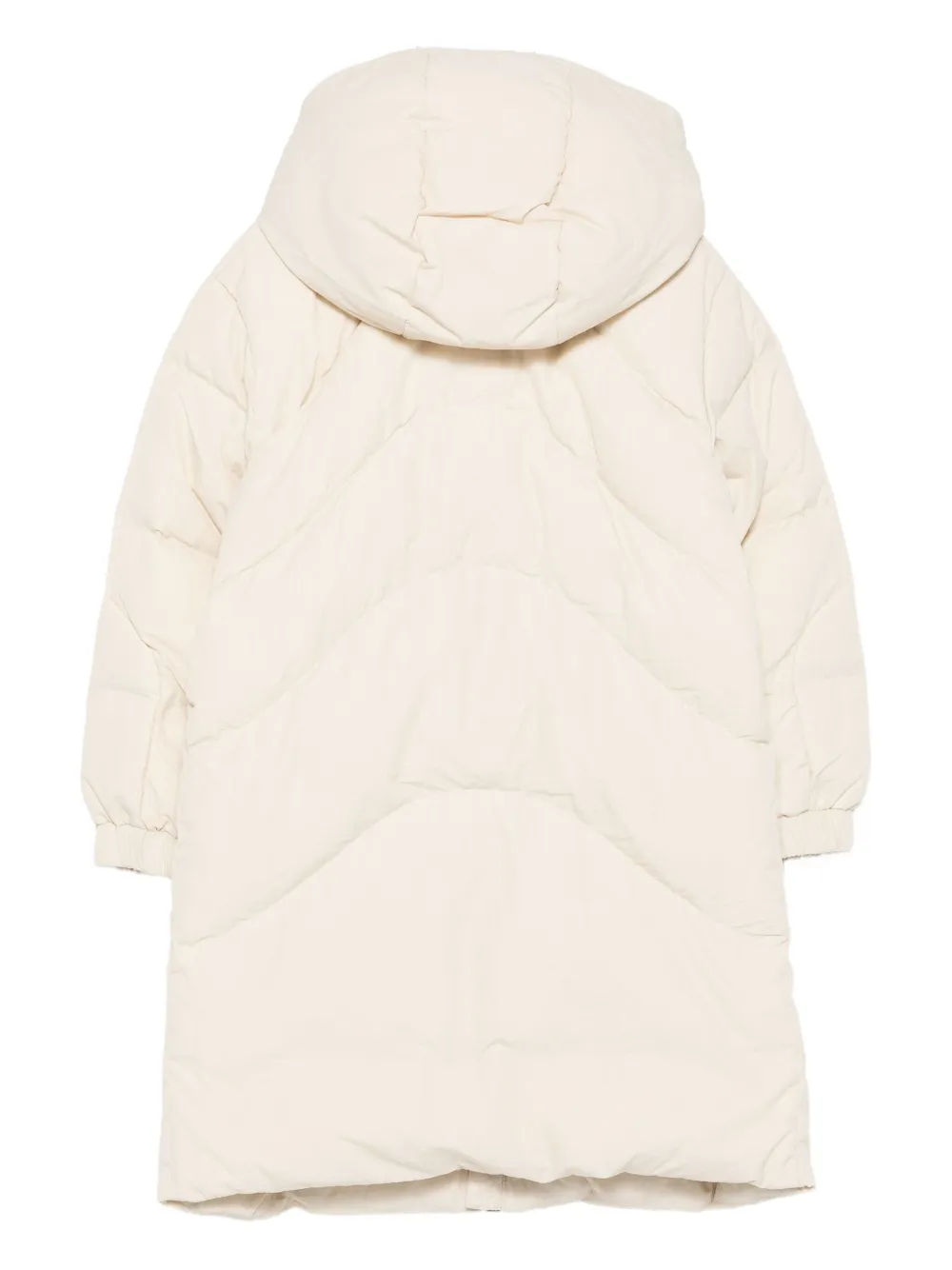 картинка Стеганое пальто с капюшоном Emporio Armani Kids, нейтральный от магазина Одежда+