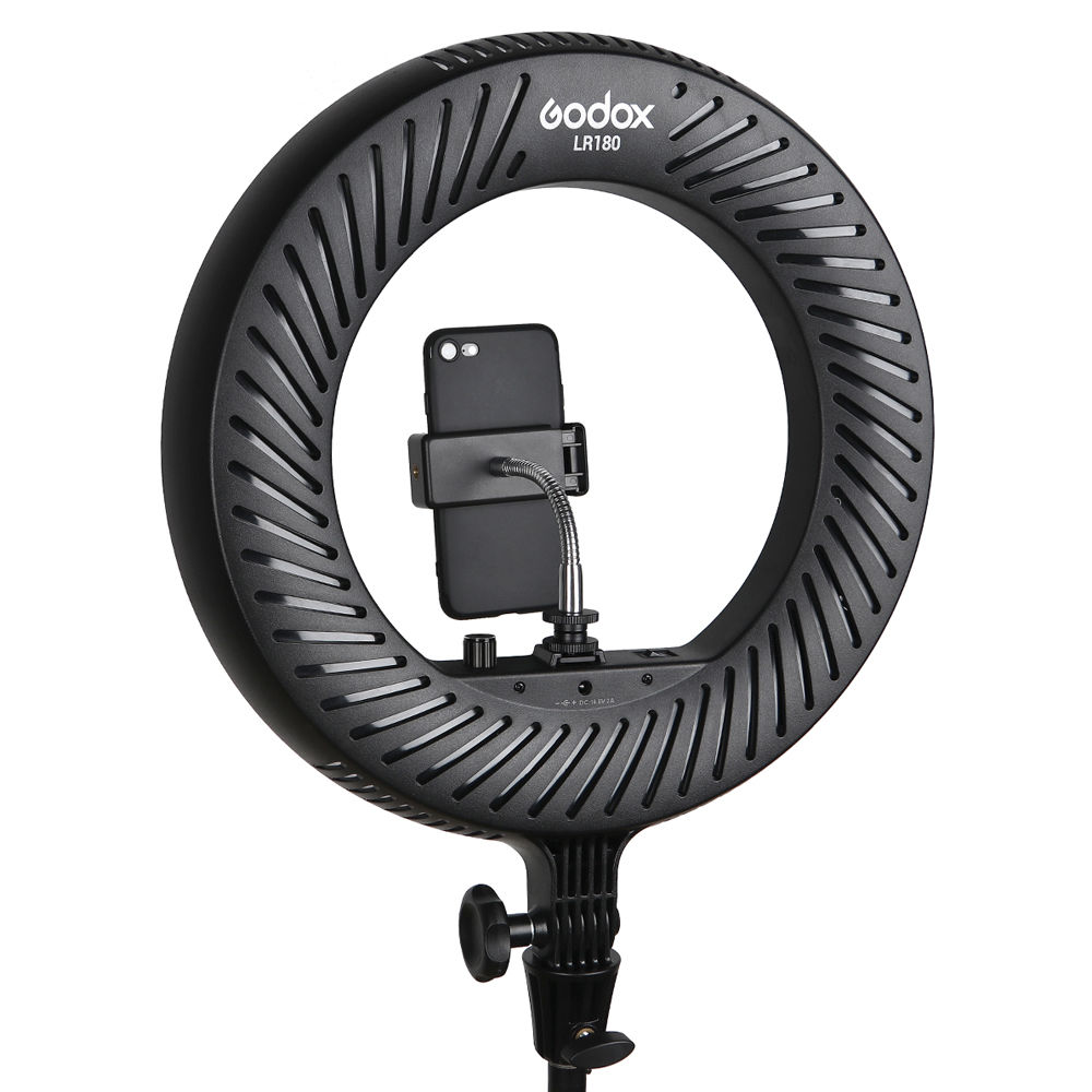 картинка Кольцевой светильник Godox LR180 Daylight (черный) от магазина Одежда+