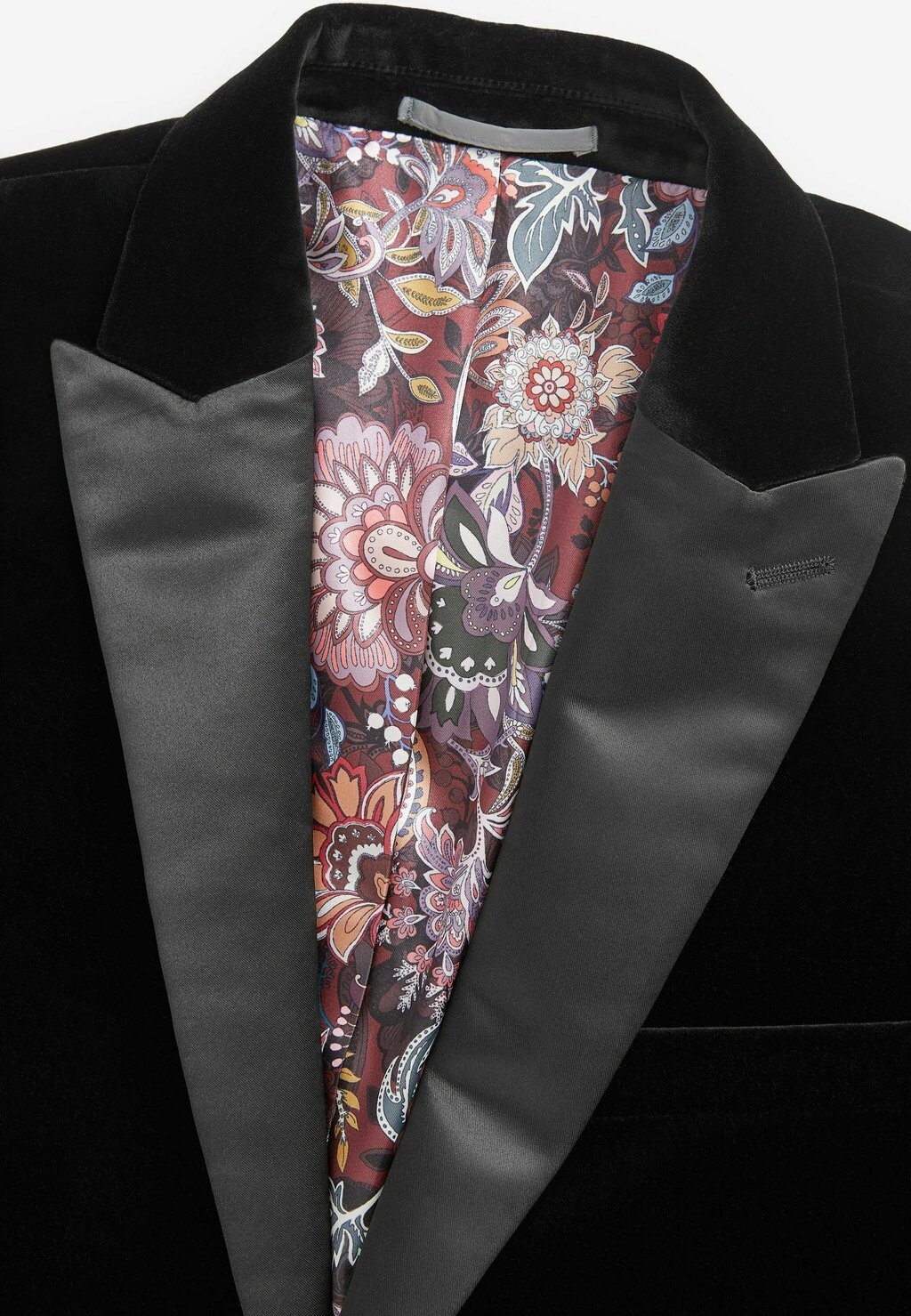 картинка Пиджак Next Signature Italian Fabric Slim Fit Velvet, черный от магазина Одежда+