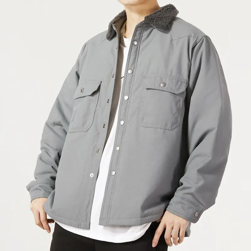 картинка Куртка Nike Padded Flannel, стально-синий от магазина Одежда+