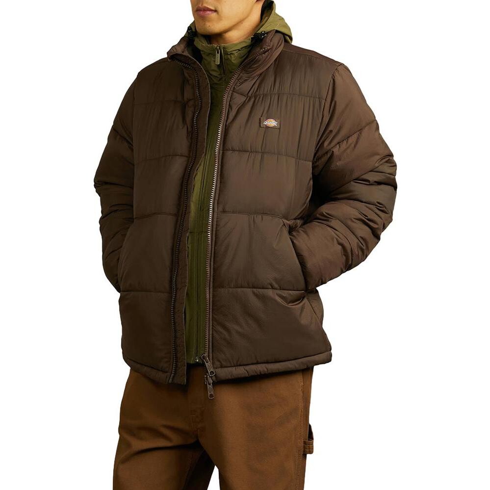 картинка Куртка Dickies Puffer, темно-шоколадный коричневый от магазина Одежда+
