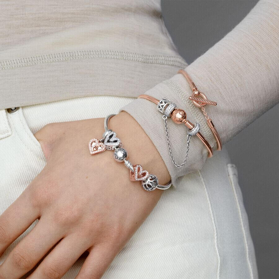 картинка Защитная цепочка Pandora Moments Sparkling Pavé, серебро от магазина Одежда+
