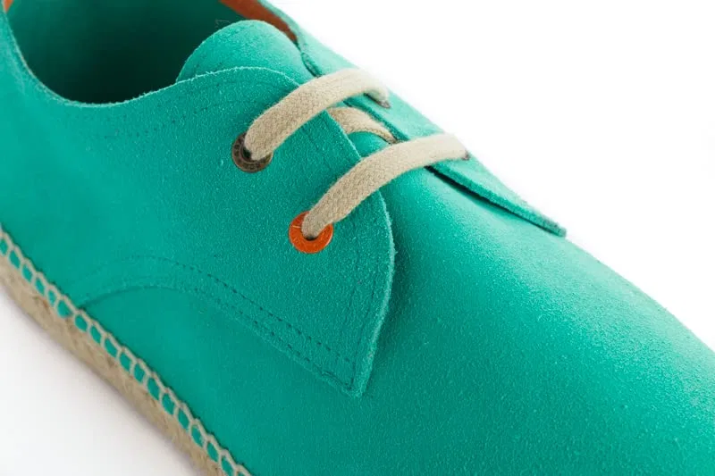 картинка Мужские эспадрильи с кожаным верхом Blucher ABARCA, Turquoise от магазина Одежда+
