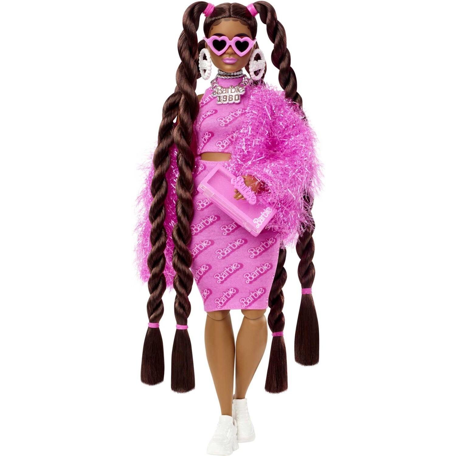 картинка Кукла Barbie экстра в ностальгической одежде от магазина Одежда+