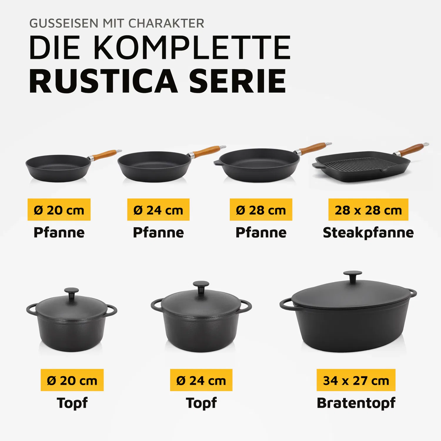 картинка Гусятница из чугуна RUSTICA Krüger, Черный от магазина Одежда+