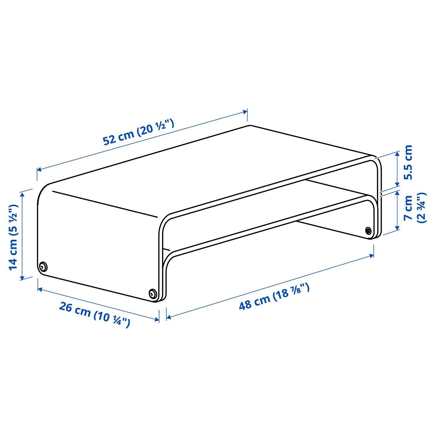 картинка Подставка для ноутбука/монитора, берёза, 52x26 см, VATTENKAR IKEA от магазина Одежда+