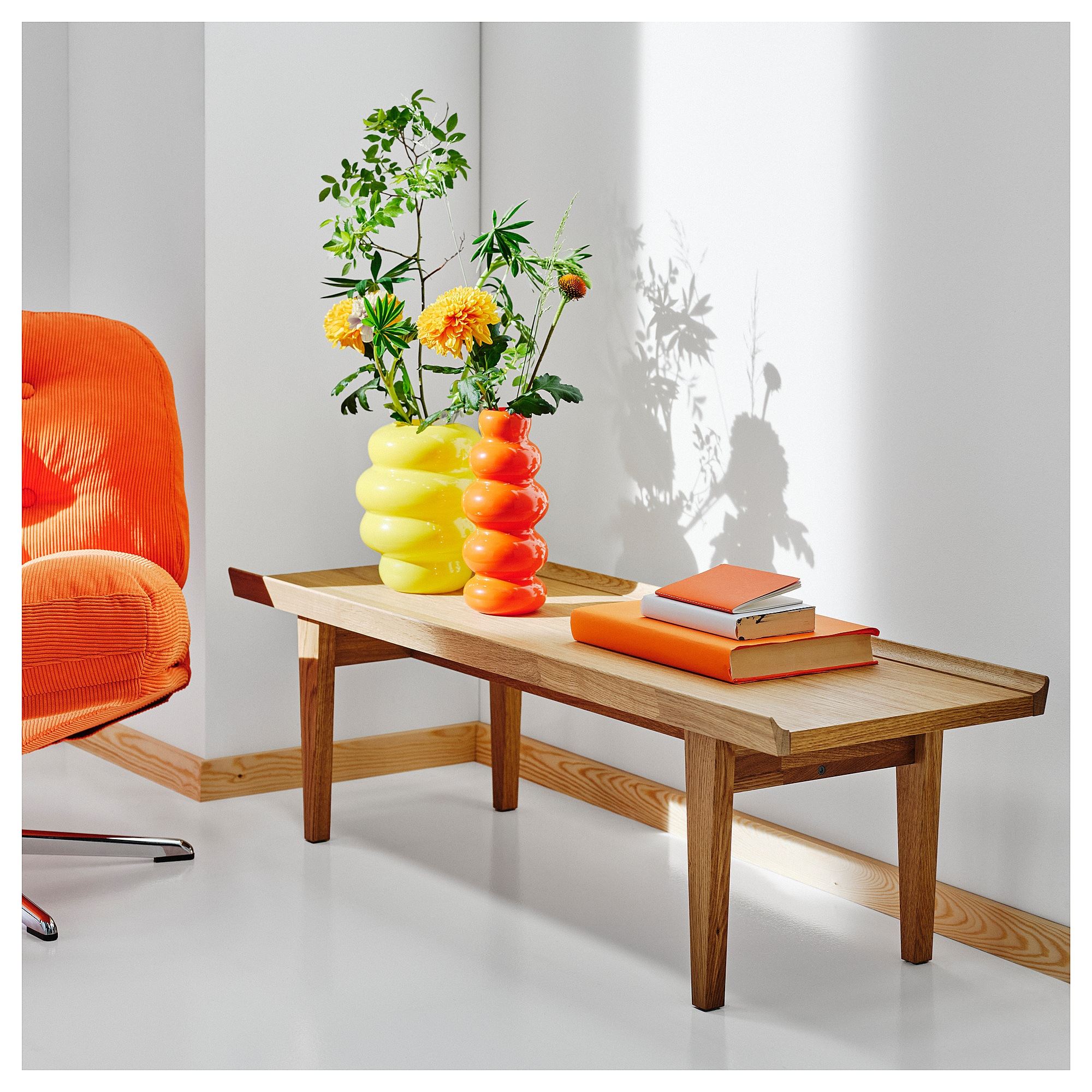 картинка Кофейный столик GUTTANE IKEA, 116x39 см, дуб от магазина Одежда+