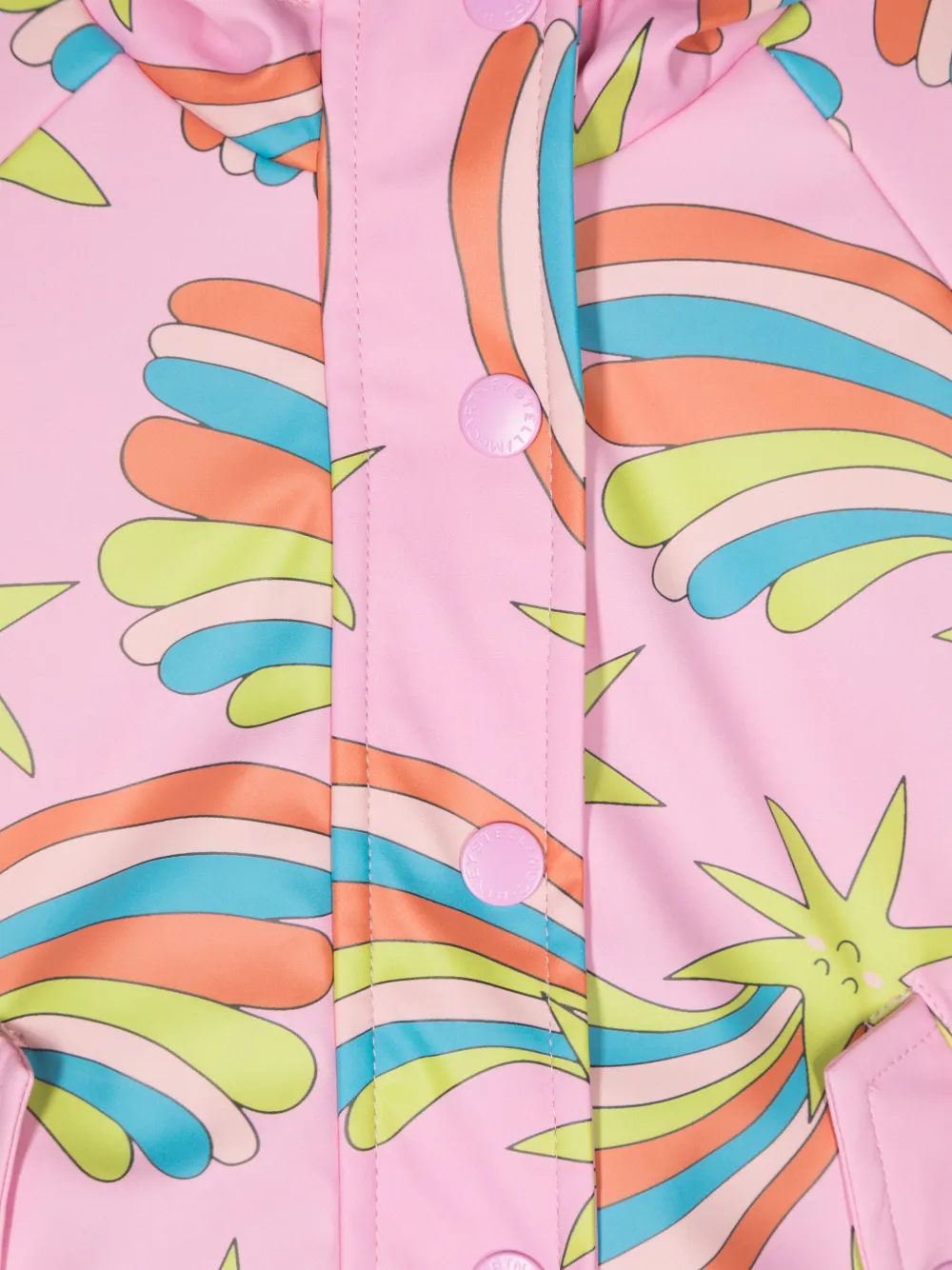 картинка Плащ с принтом Shooting Stars Stella McCartney Kids, белый от магазина Одежда+