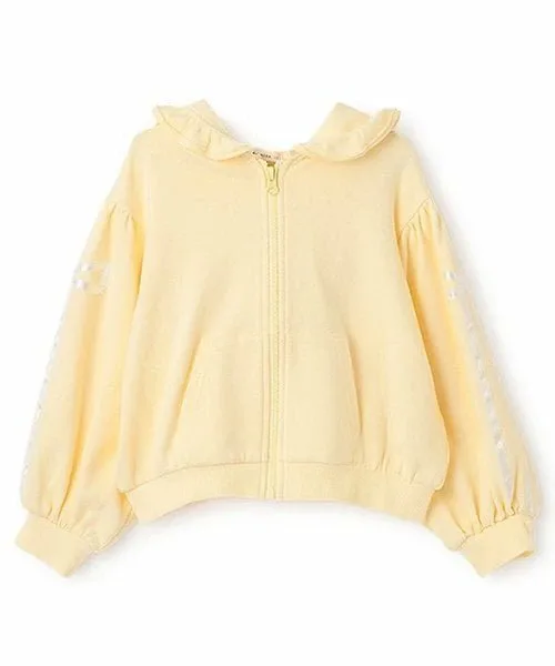картинка Толстовка на молнии с отделкой лентами Lycee mine, Off white от магазина Одежда+