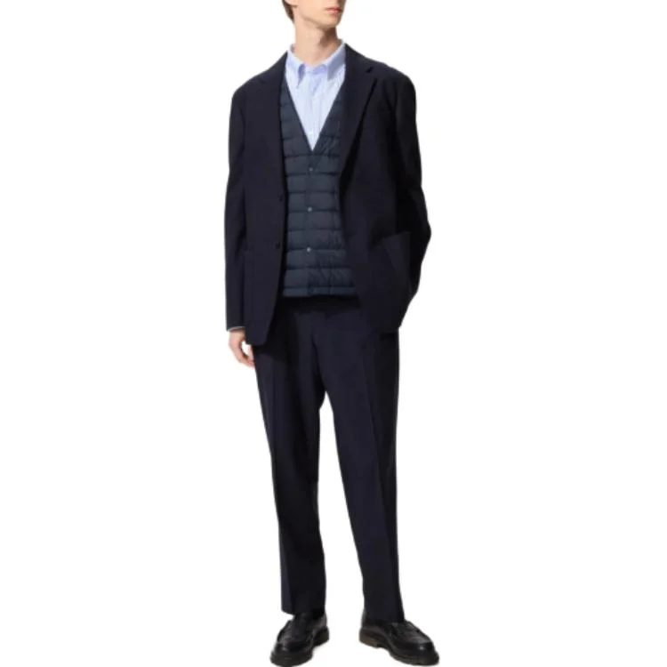 картинка Жилет Uniqlo Unisex Crew Neck, 69 темно-синий от магазина Одежда+