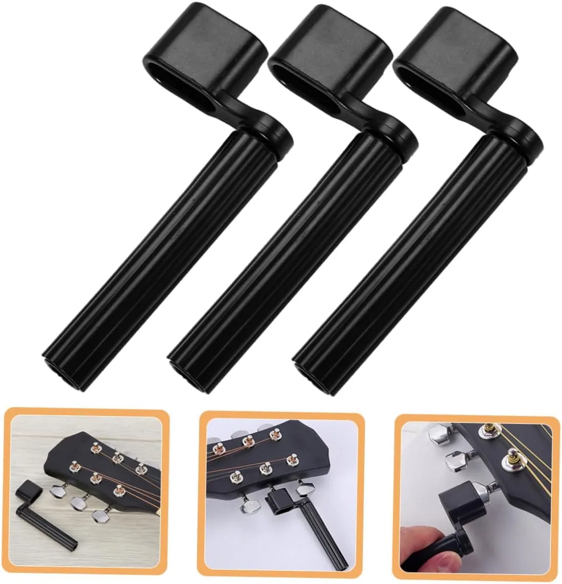 картинка Колковертка для гитары, 10 шт, GOOHOCHY, Black от магазина Одежда+