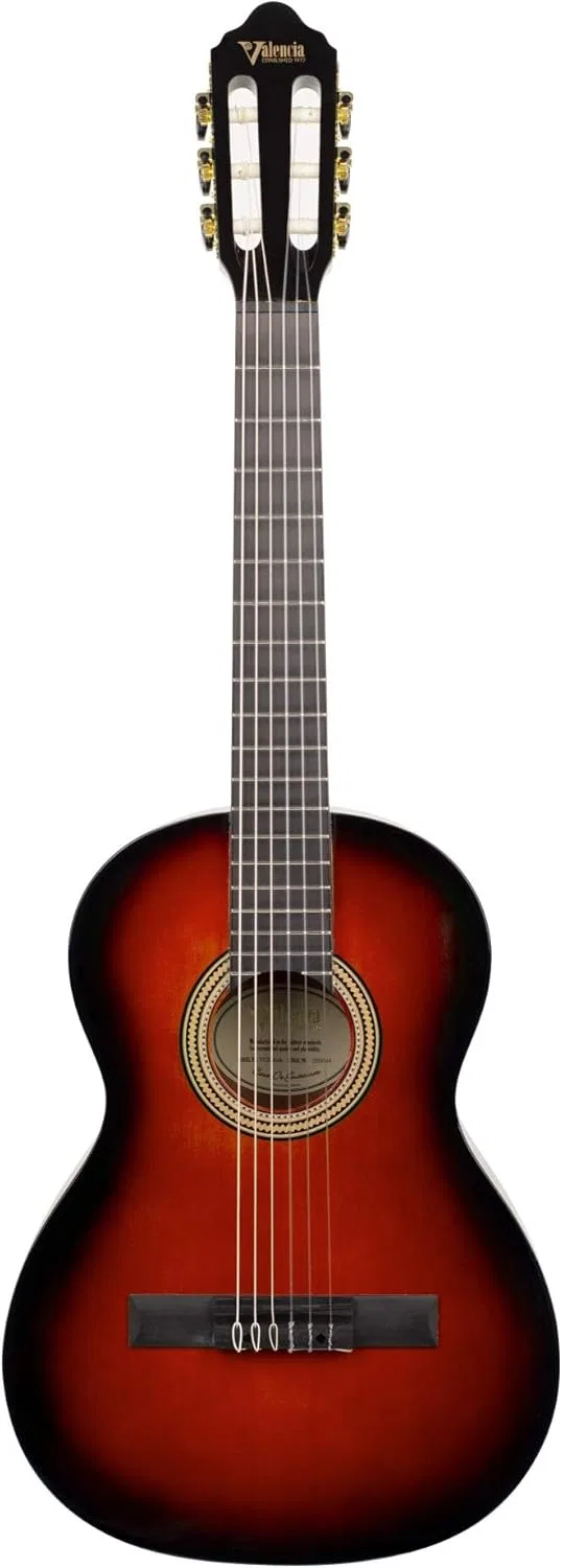 картинка Гитара классическая 3/4, Valencia, Classic Sunburst от магазина Одежда+