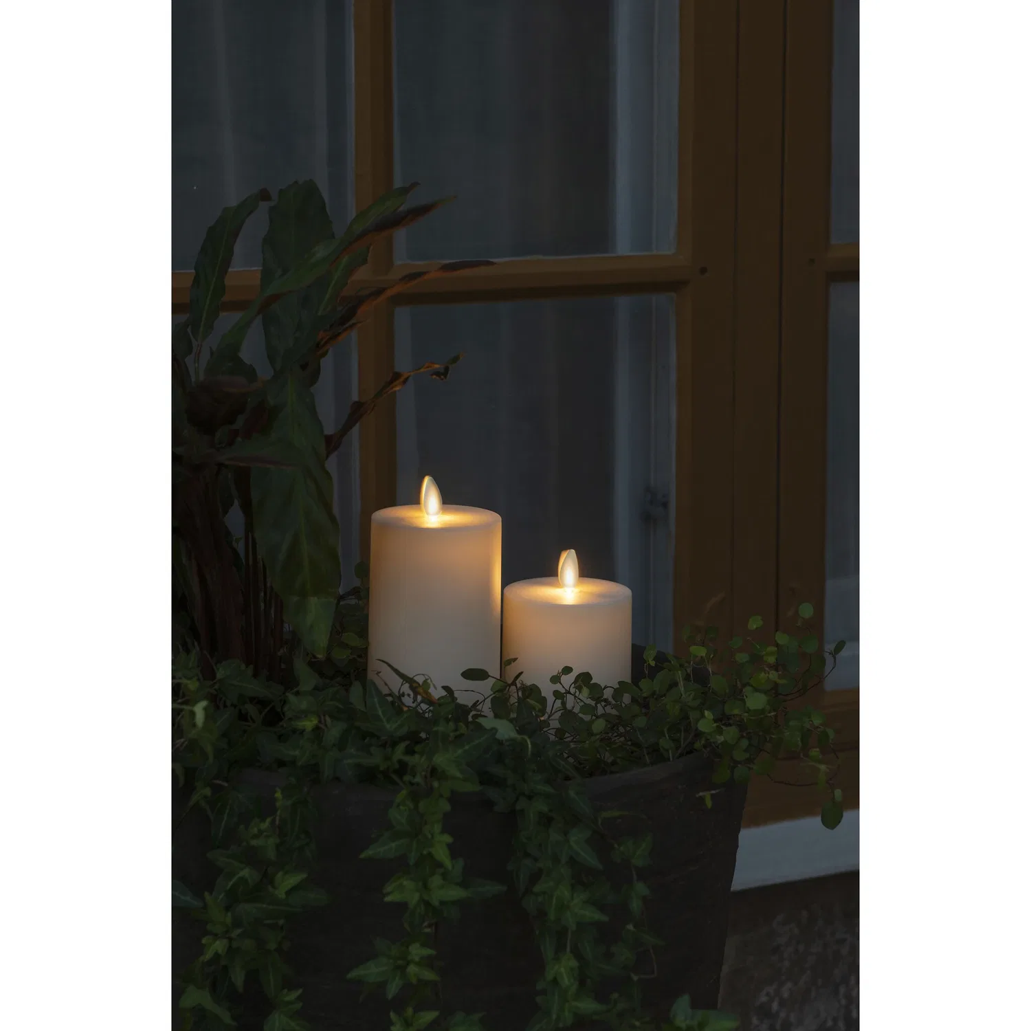 картинка LED-свеча 18 см с таймером KONSTSMIDE, Creamwhite от магазина Одежда+