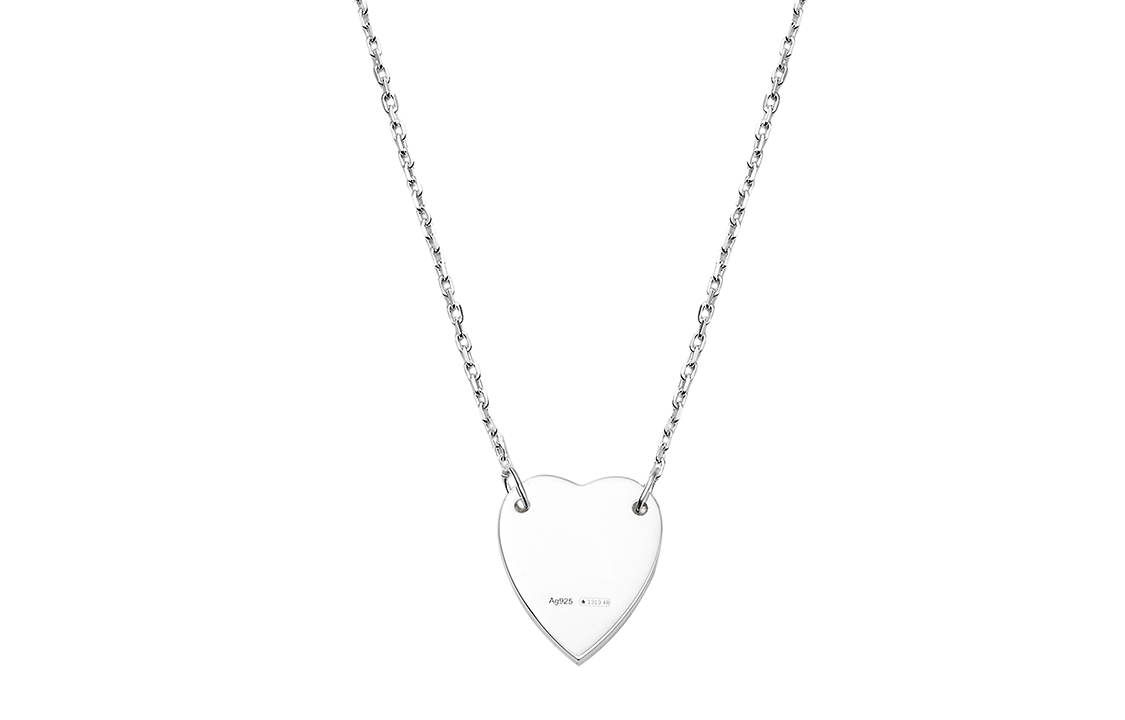 картинка GUCCI Серебряное колье с подвеской в виде сердца Trademark Heart от магазина Одежда+