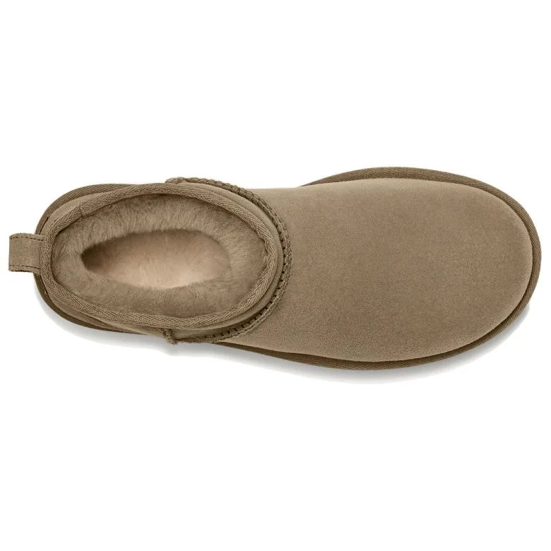 картинка Угги женские UGG Classic Ultra Mini, коричневые от магазина Одежда+