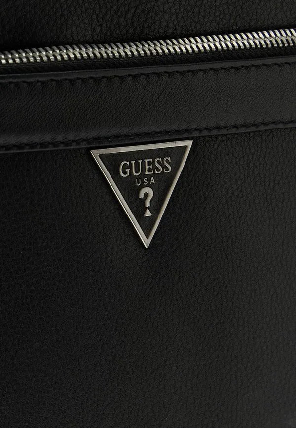 картинка Рюкзак мужской GUESS monaco squared натуральная кожа, чёрный от магазина Одежда+