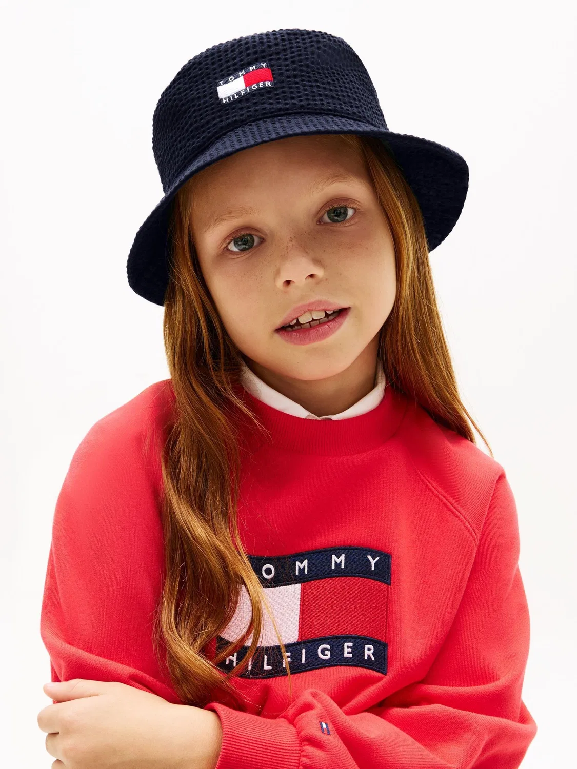 картинка Панама из сейрсакера Tommy Hilfiger Blue Wavy Flag, синий от магазина Одежда+