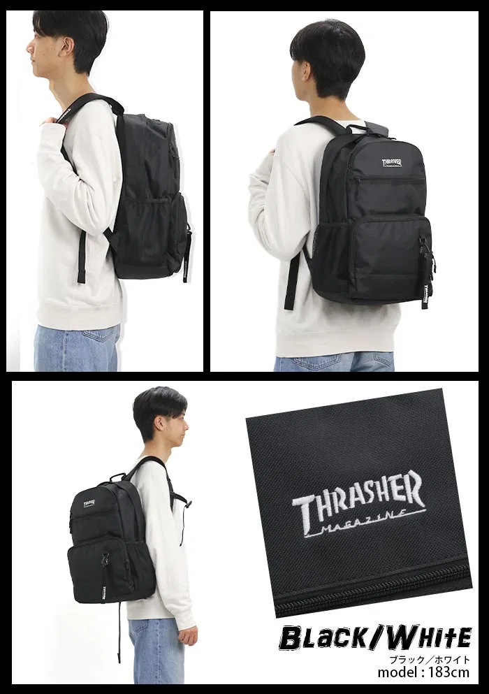 картинка Рюкзак «VJTH-0013» от Thrasher, Black/White от магазина Одежда+