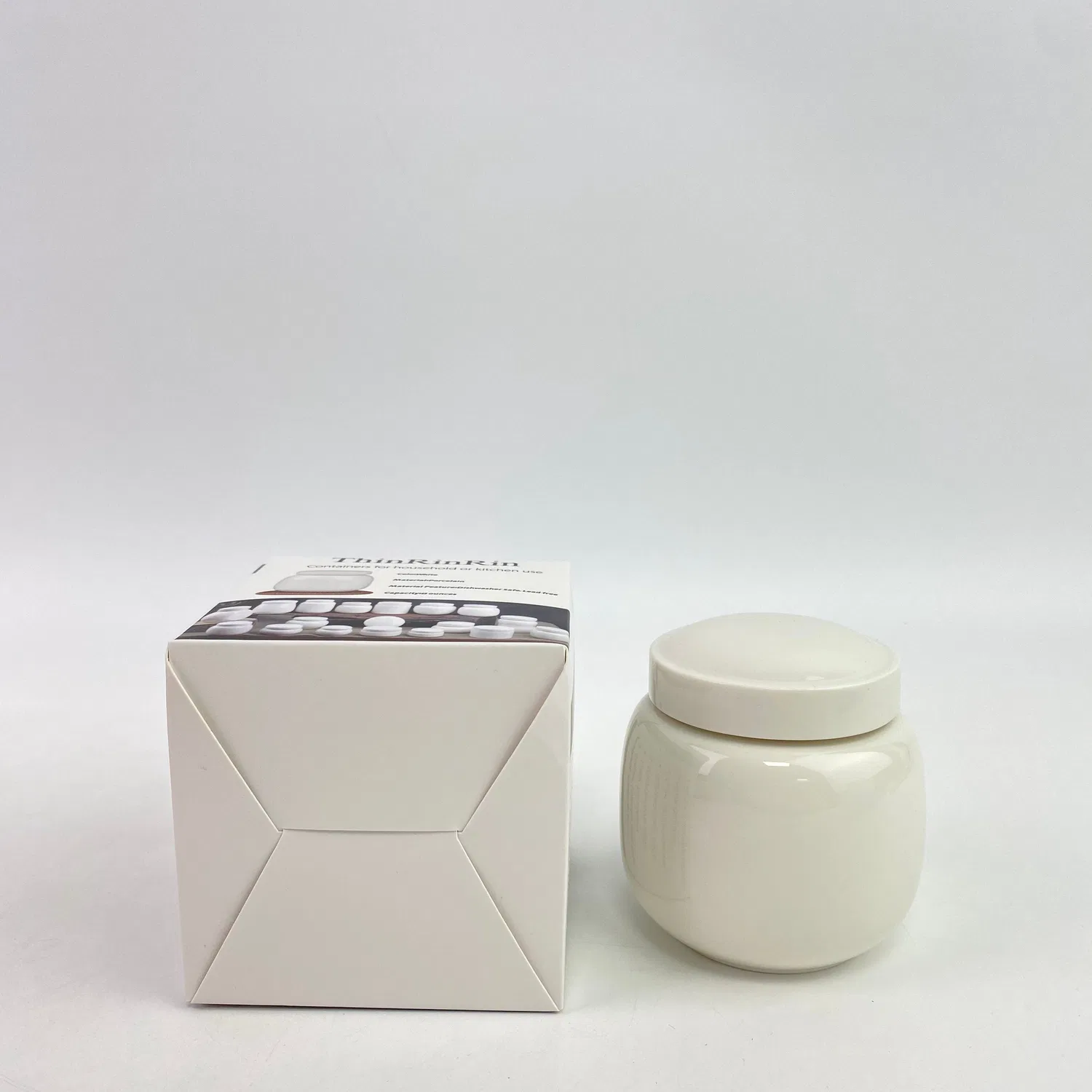 картинка Сахарница керамическая, 8 унций, ThinRinRin, white от магазина Одежда+